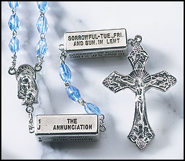 The Mysteries Rosary - Sapphire